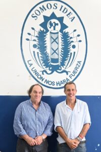 Mario García y Eduardo Lust previo a la ronda de prensa.